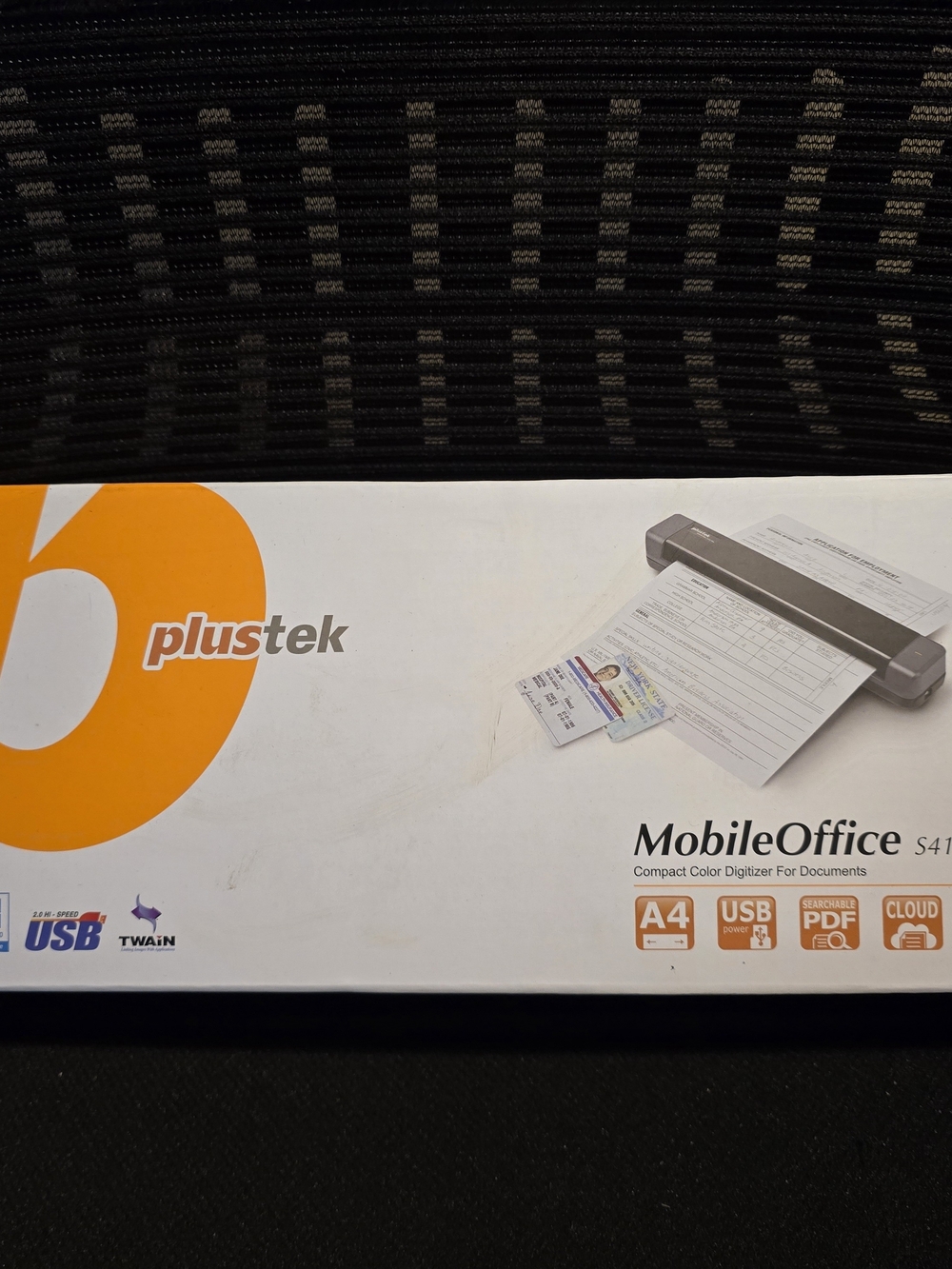 Plustek MobileOffice S410 Portable Document Scanner - Black